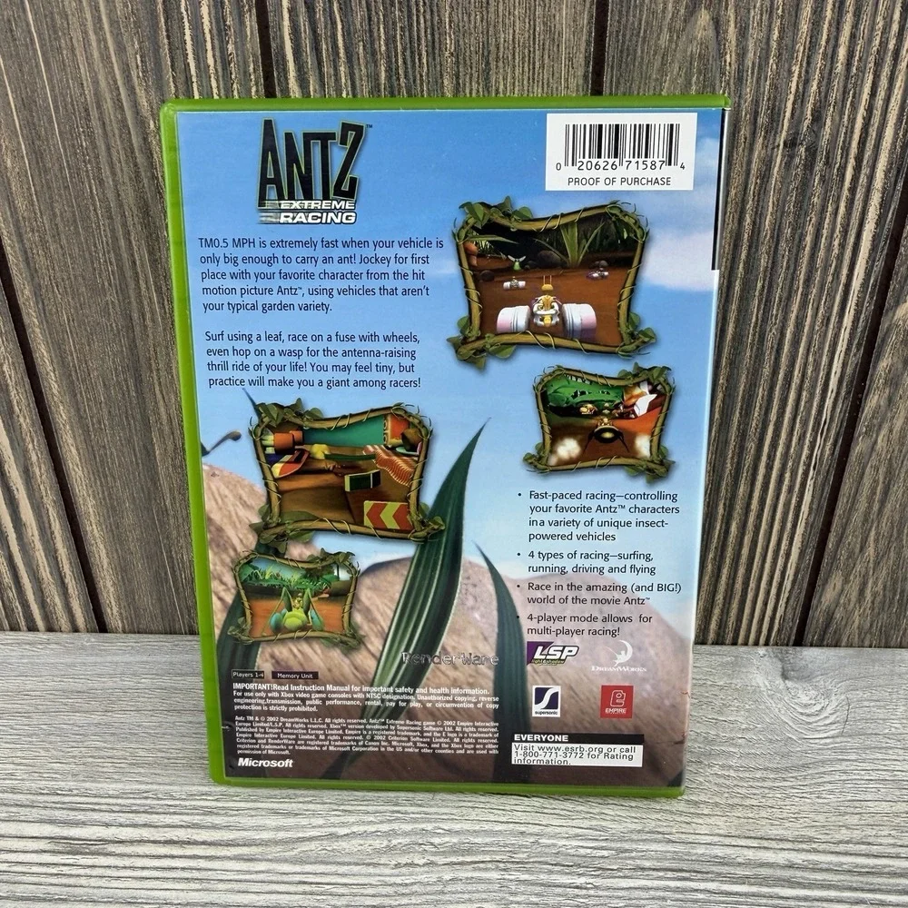 Antz Extreme Racing (Microsoft Xbox, 2002) Tested Working
